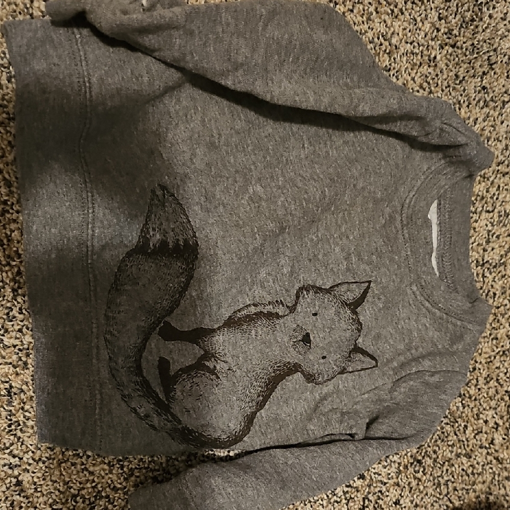 Gray Fox Graphic Sweatshirt